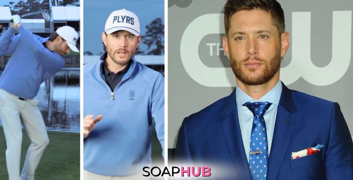 Jensen Ackles tees it up for a golf video celebrating The 50th Players Championship.