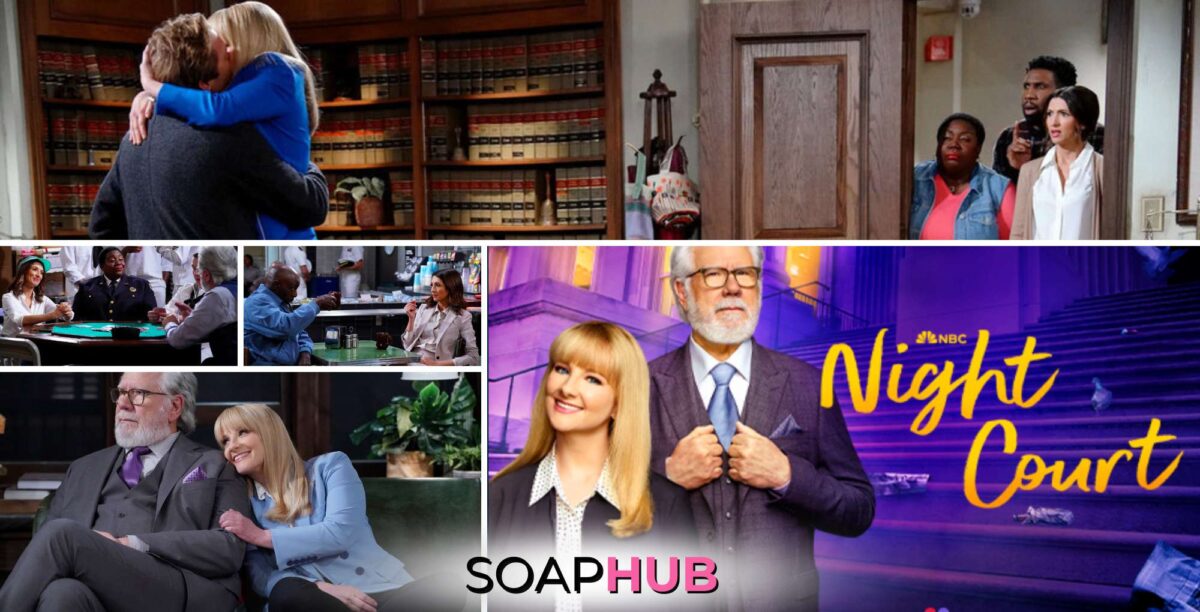 NBC's Night Court soap opera with the Soap Hub logo across the bottom.
