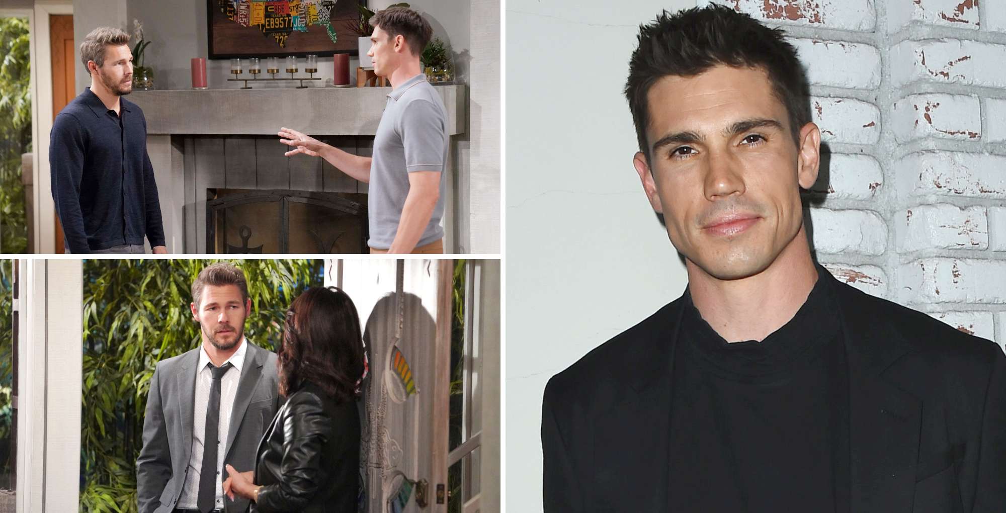 tanner novlan, liam, steffy, and finn on the bold and the beautiful.