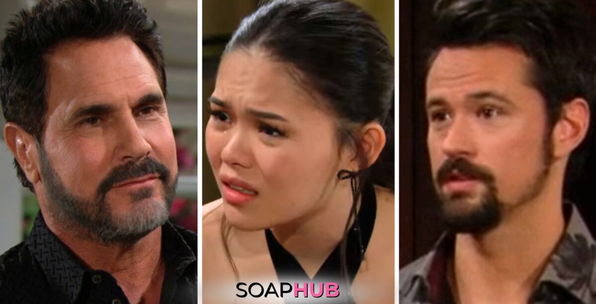 Bold and the Beautiful Spoilers Week of March 18 - 22, 2024 Feature Bill, Luna and Thomas.