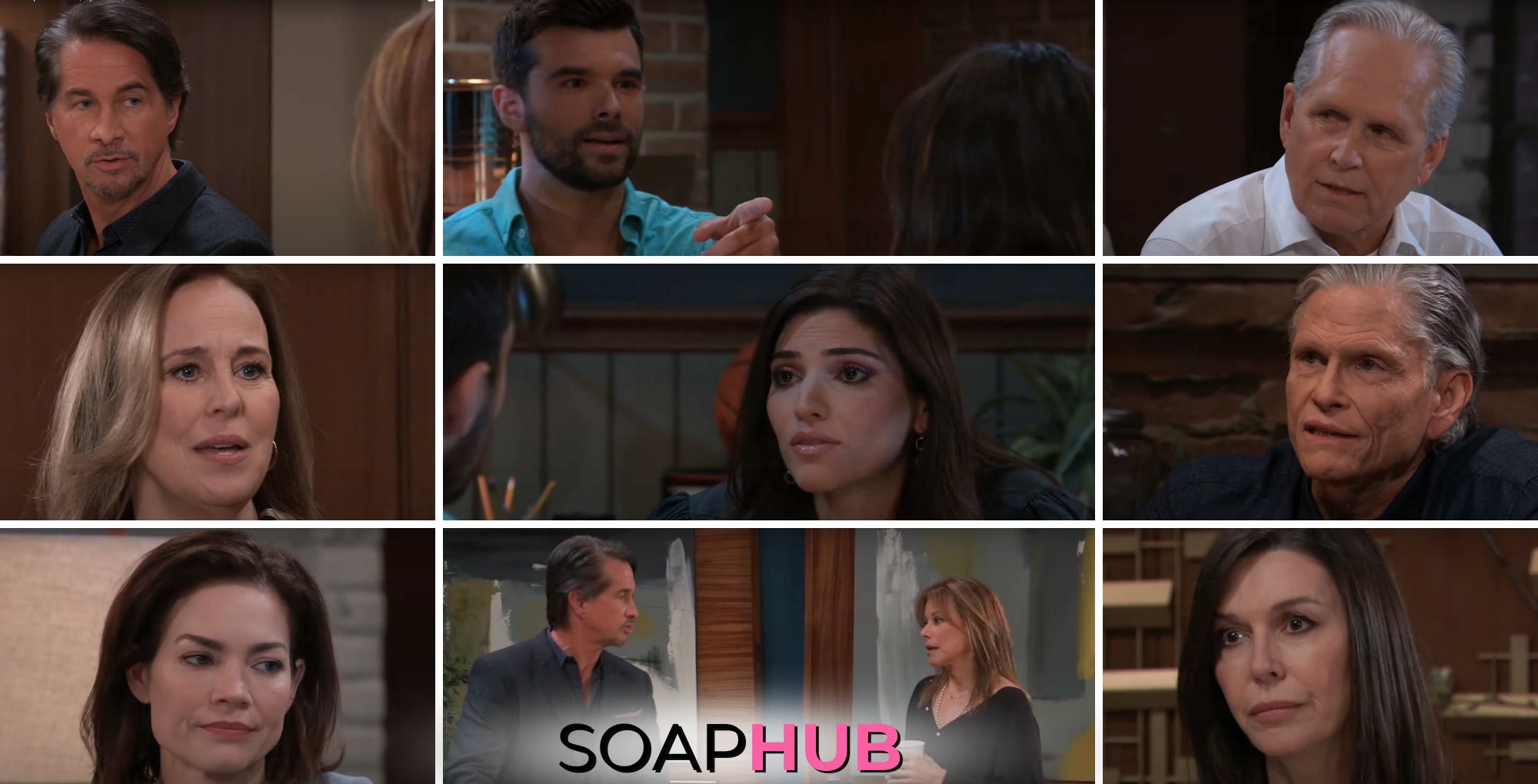 General Hospital preview collage for Wednesday, April 17, 2024, episode, with the Soap Hub logo across the bottom.