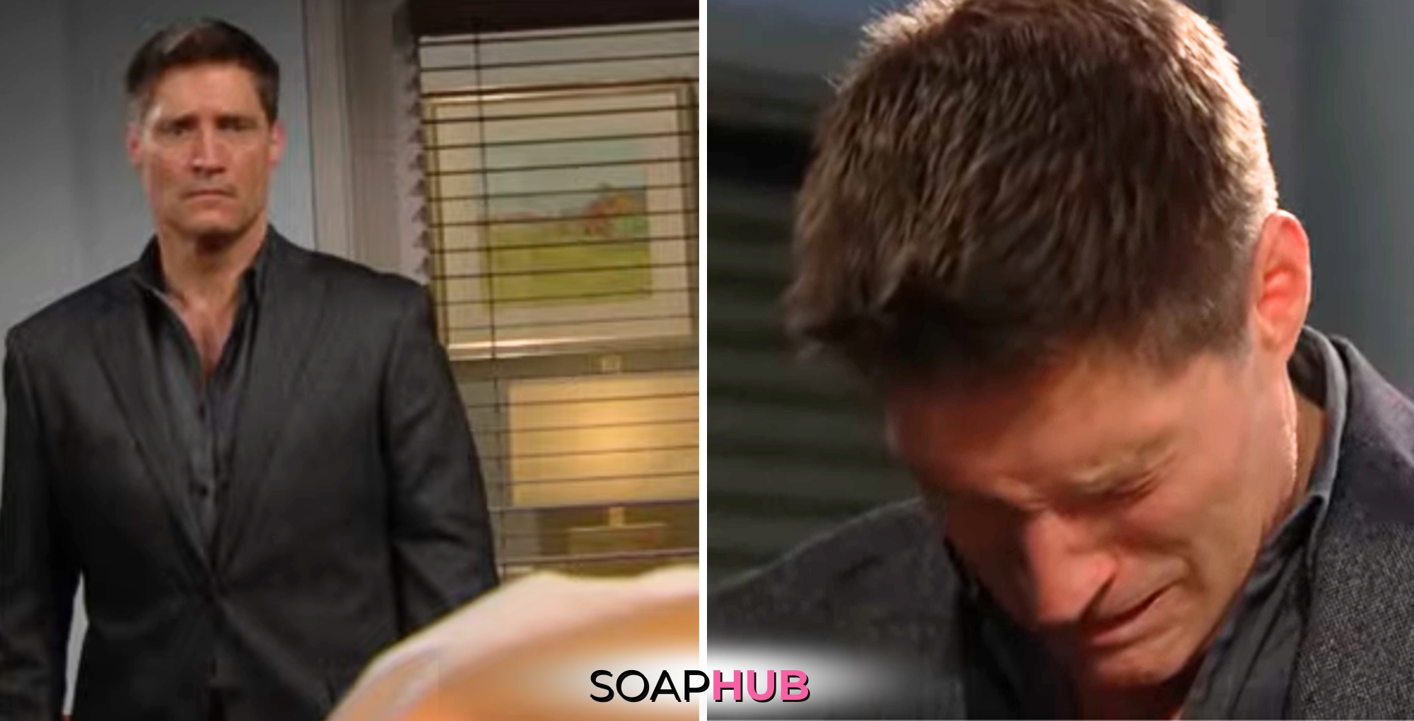 The Bold and the Beautiful spoilers for April 8 feature Deacon with the Soap Hub logo across the bottom.