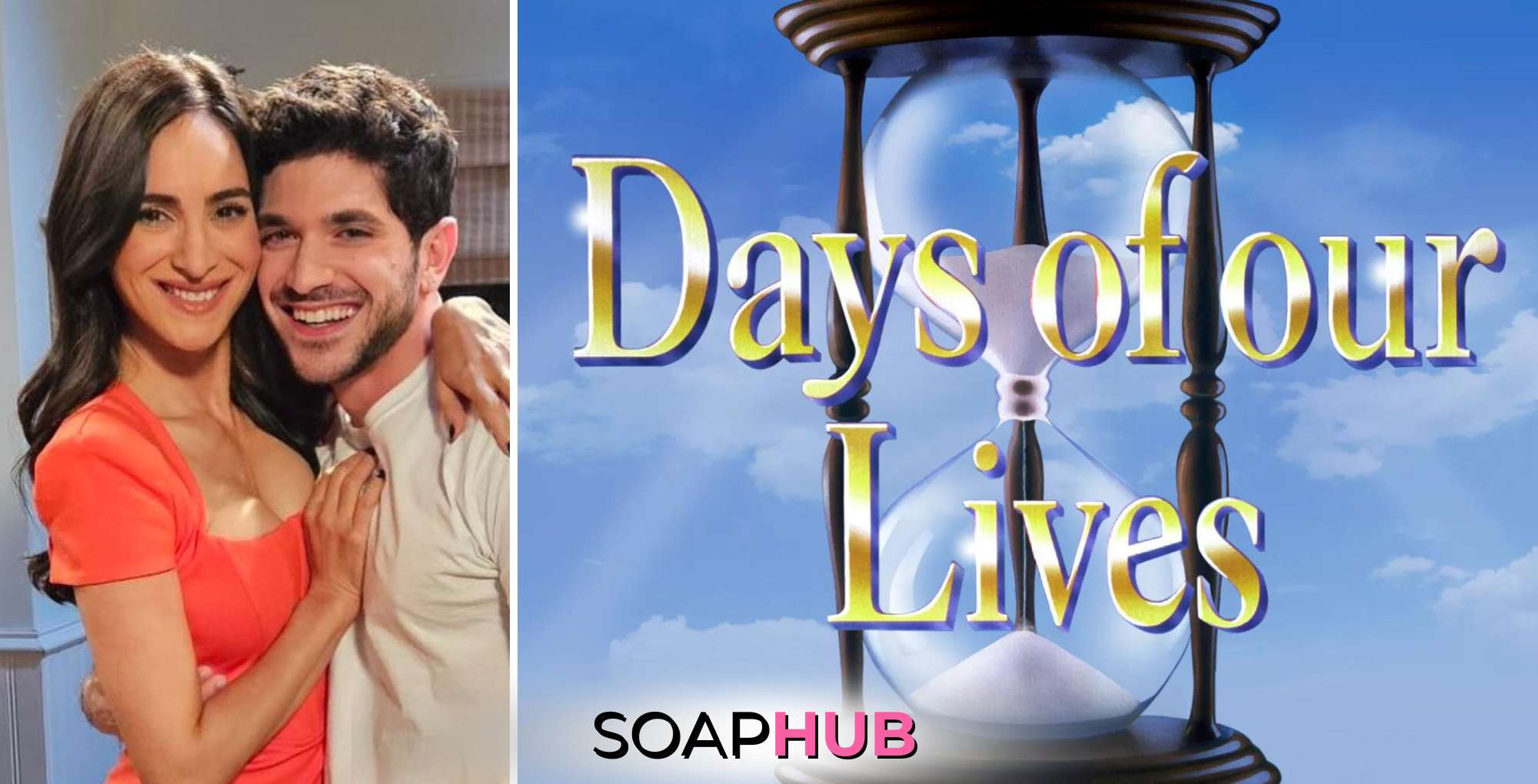 Cherie Jimenez and Al Calderon with the Days of our Lives keyart and the Soap Hub logo across the bottom.