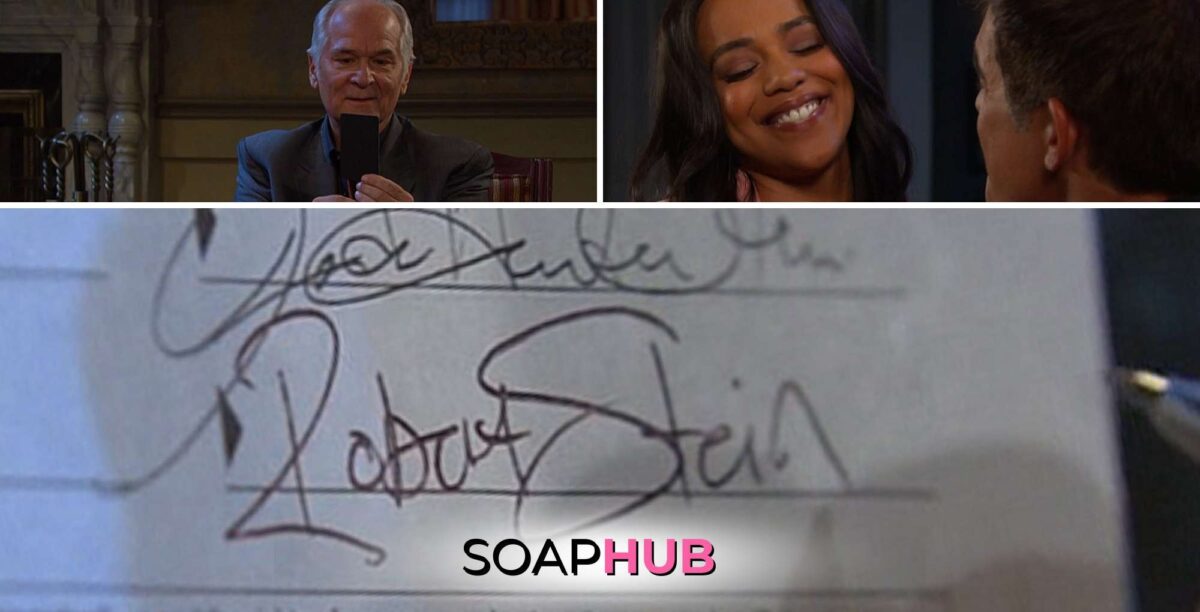 April 19 with Konstantin, Jada, and a Bobby Stein signature, as well as the Soap Hub logo across the bottom.