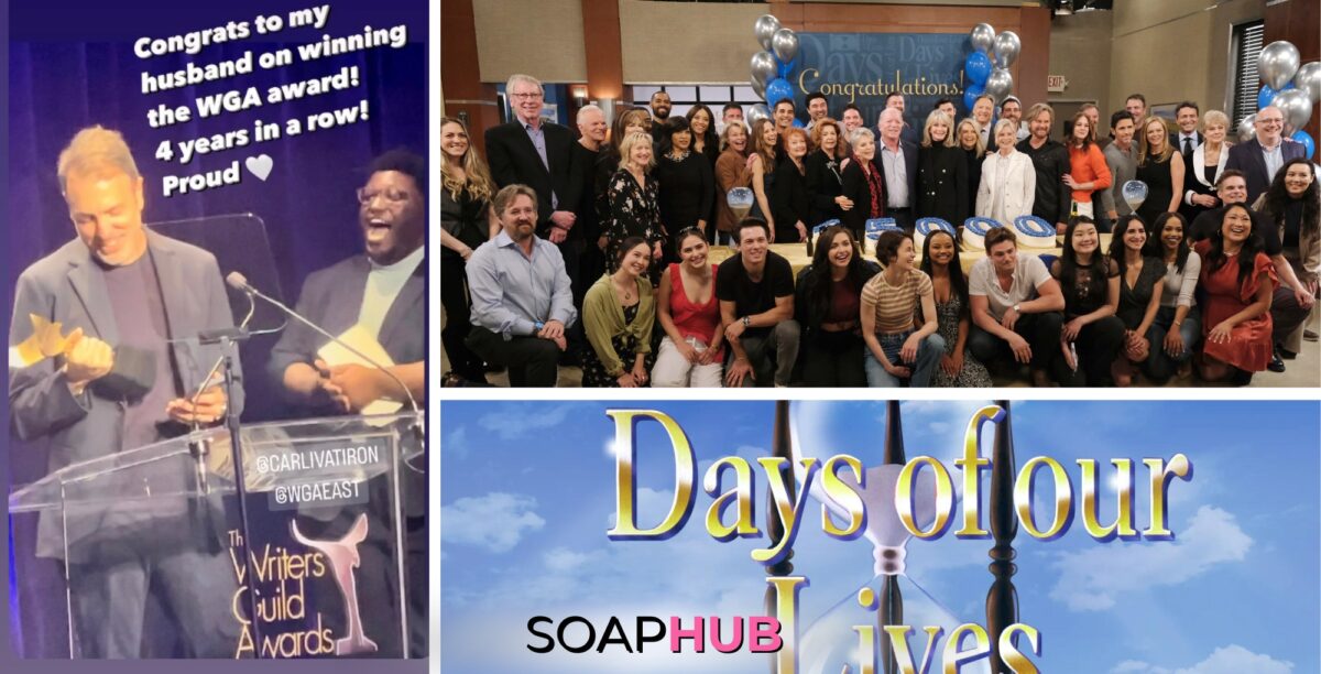 Ron Carlivati wins WGA award for DAYS Soap Hub logo DAYS cast