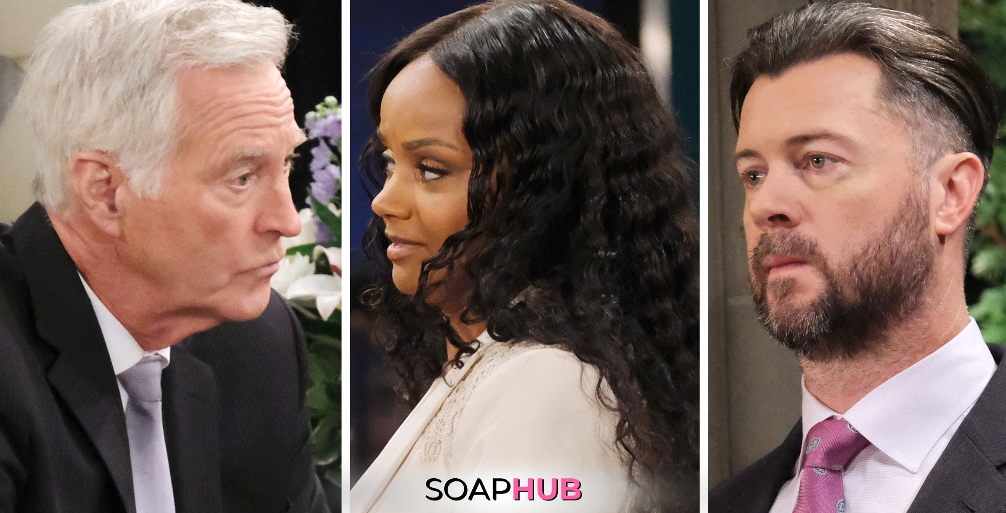 Days Of Our Lives Spoilers for the week of April 29 - May 3, 2024. What are John, Chanel, and Ej up to next week? (with the Soap Hub Logo on the bottom)