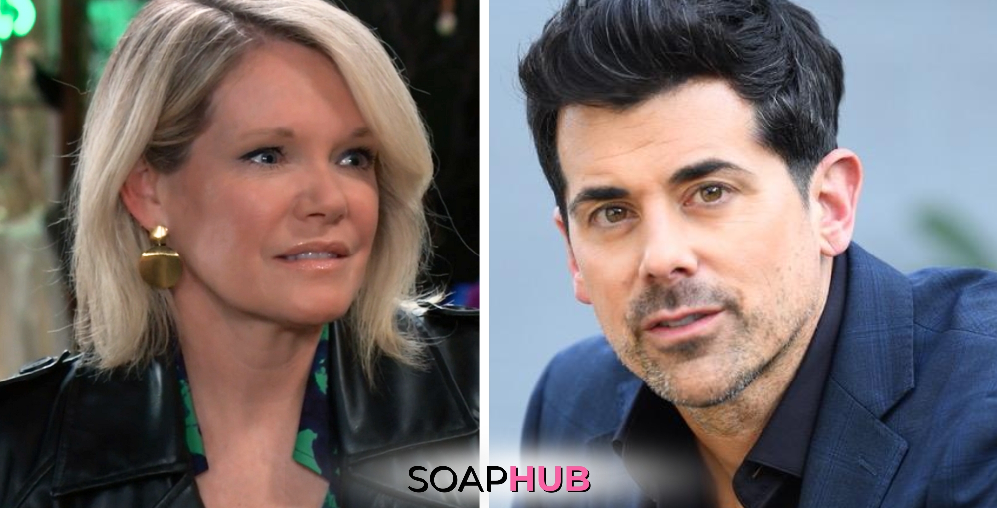 Adam Huss and Maura West Soap Hub logo