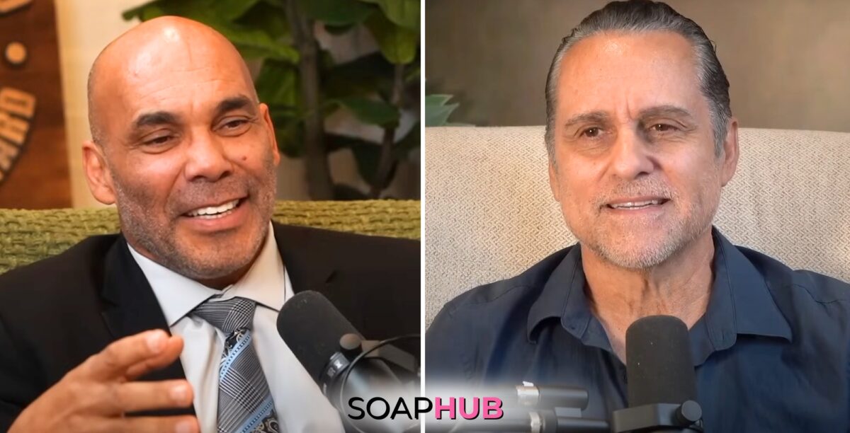 Réal Andrews and Maurice Benard on April 7, 2024 episode of State Of Mind with the Soap Hub logo across the bottom.