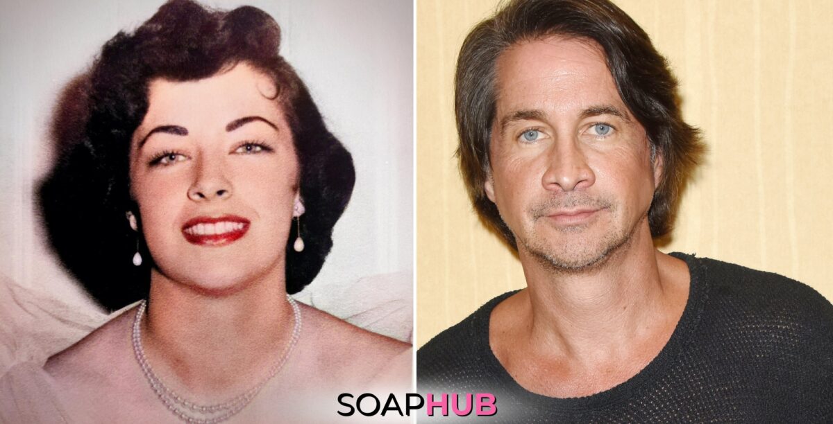 Michael Easton and his late mother Soap Hub logo.
