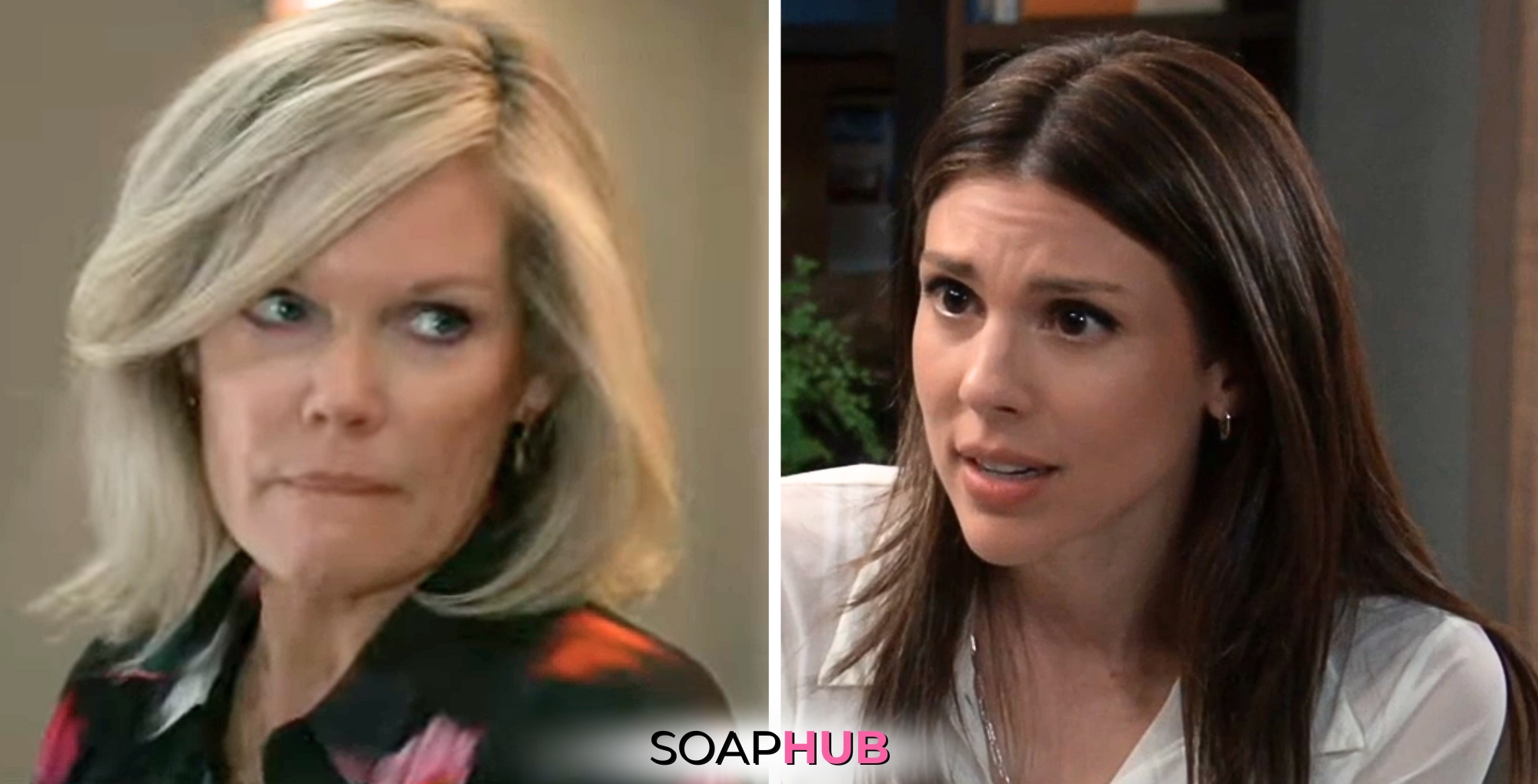 General Hospital's Kristina is disturbed by Ava's behavior in the April 9 spoilers with the Soap Hub logo across the bottom.