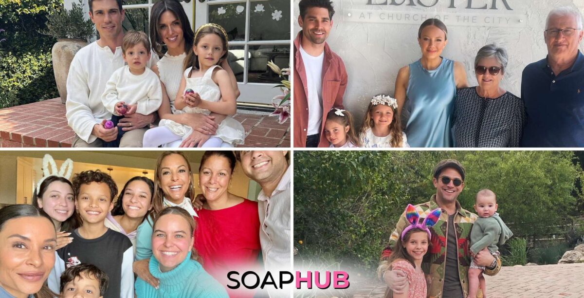 Soap stars easter celebrations with the Soap Hub logo across the bottom.