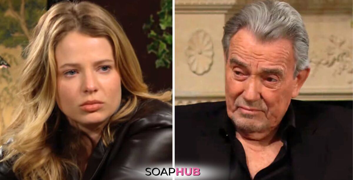 The Young and the Restless spoilers for April 29 feature Summer and Victor with the Soap Hub logo.