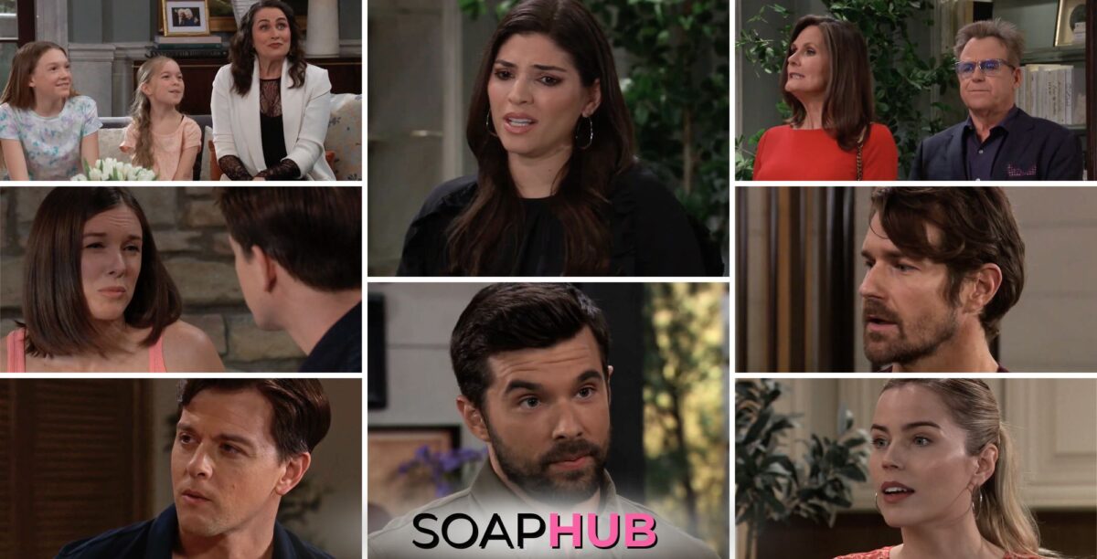 General Hospital preview collage for Thursday, May 2, 2024, episode, with the Soap Hub logo across the bottom.