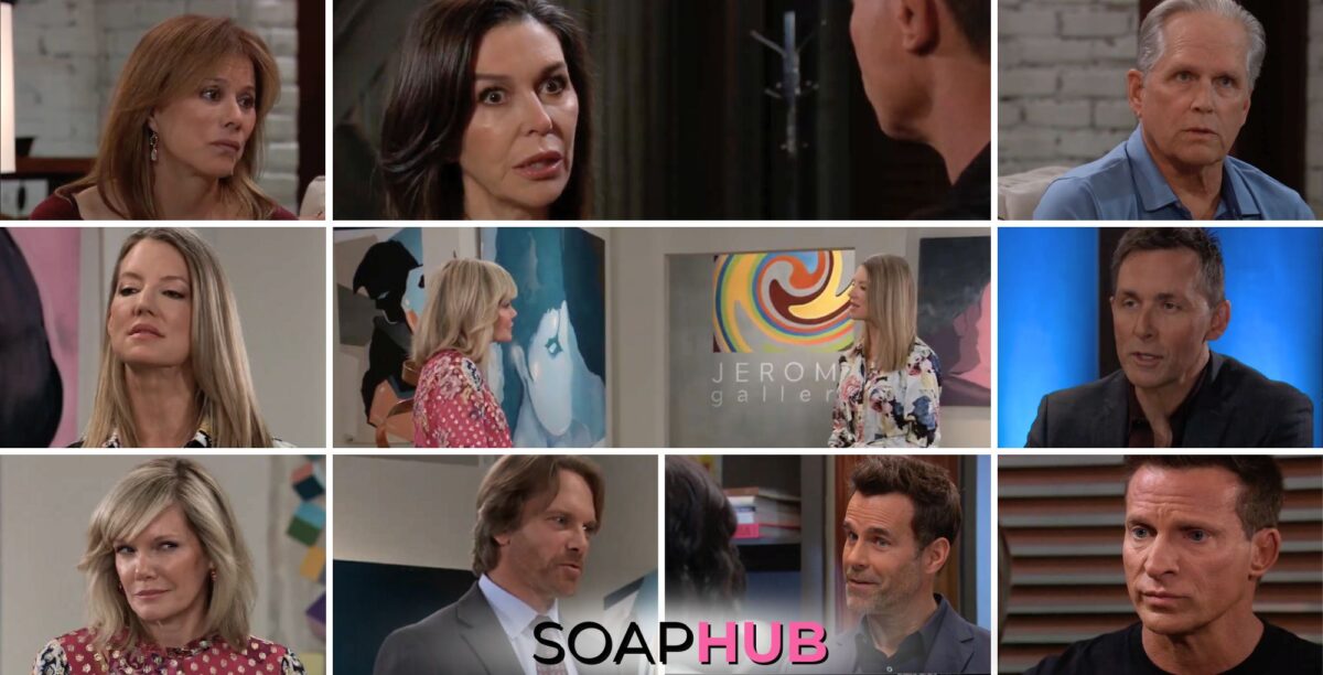 General Hospital preview collage for Tuesday, May 14, 2024, episode, with the Soap Hub logo across the bottom.