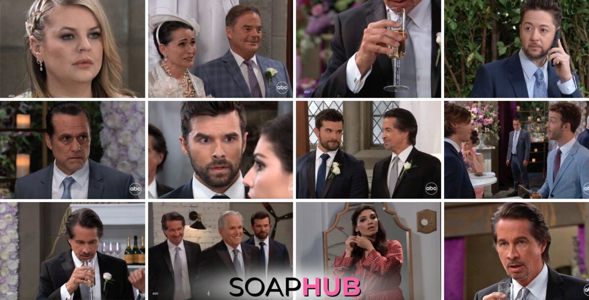 General Hospital spoilers weekly video preview collage for the week of May 13 with the soap hub logo near the bottom of the graphic
