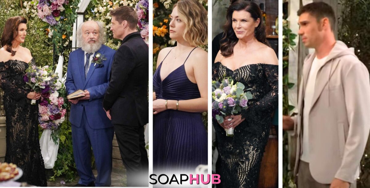 Collage of Friday, May 24, episode of The Bold and the Beautiful, with Soap Hub logo near bottom image