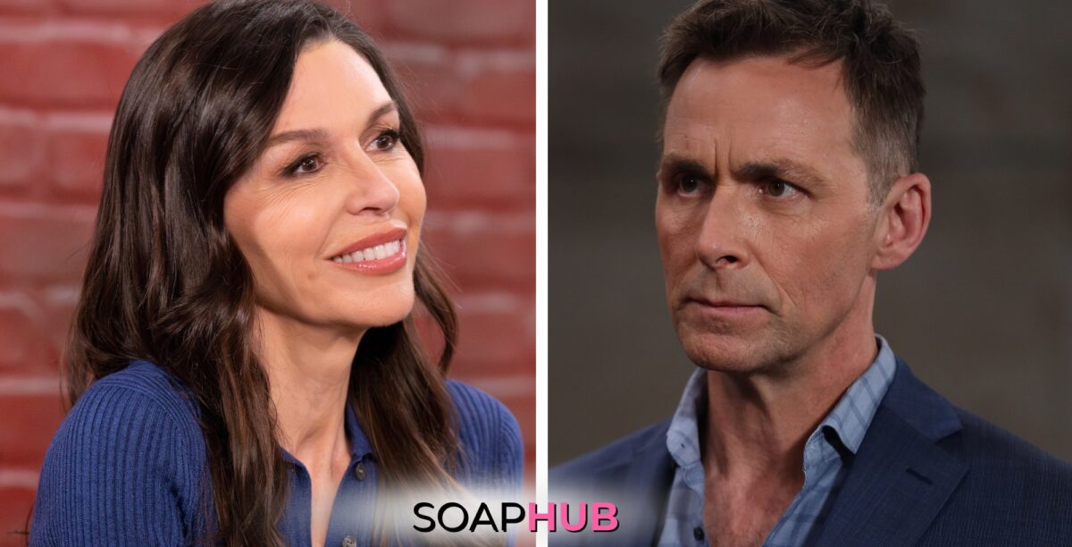 On General Hospital, the May 14 spoilers focus on Anna and Valentin with the Soap Hub logo across the bottom.