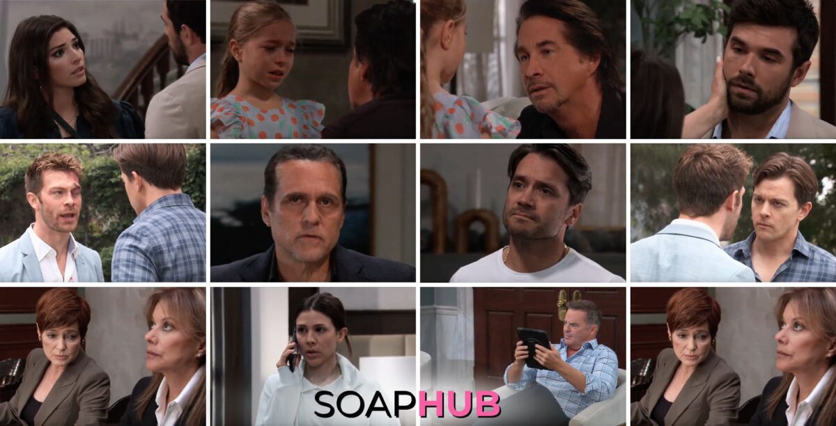General Hospital preview collage for Wednesday, May 22, 2024, episode, with the Soap Hub logo across the bottom.