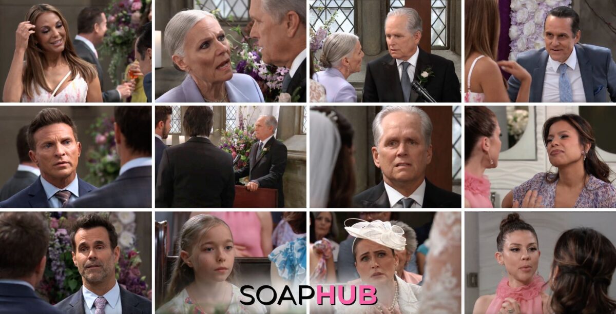 General Hospital preview collage for Thursday, May 16, 2024, episode, with the Soap Hub logo across the bottom.