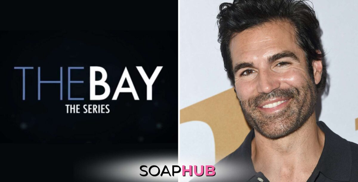 The Bay and Jordi Vilasuso with the Soap Hub logo.