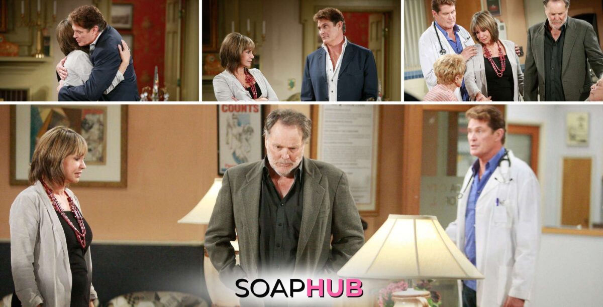 The Young and the Restless Jill, Snapper, and Katherine with the Soap Hub logo.