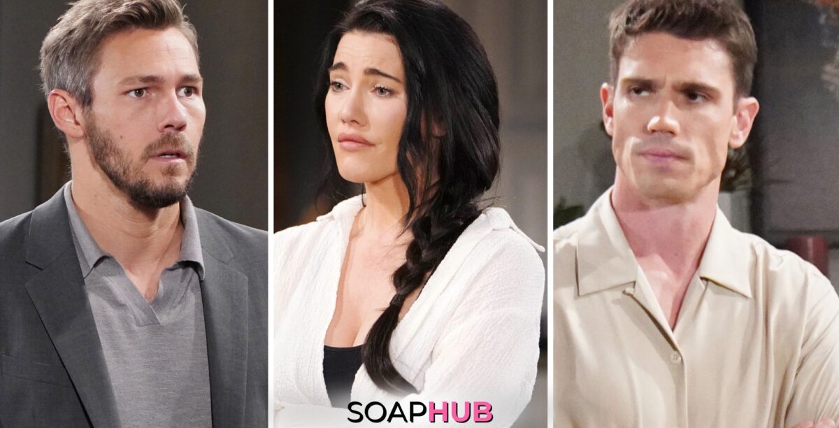 Bold and the Beautiful Weekly Spoilers for May 13 - 17, 2024 Features Liam, Steffy and Finn.