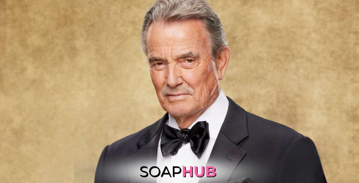 The Young and the Restless star Eric Braeden with the Soap Hub logo.