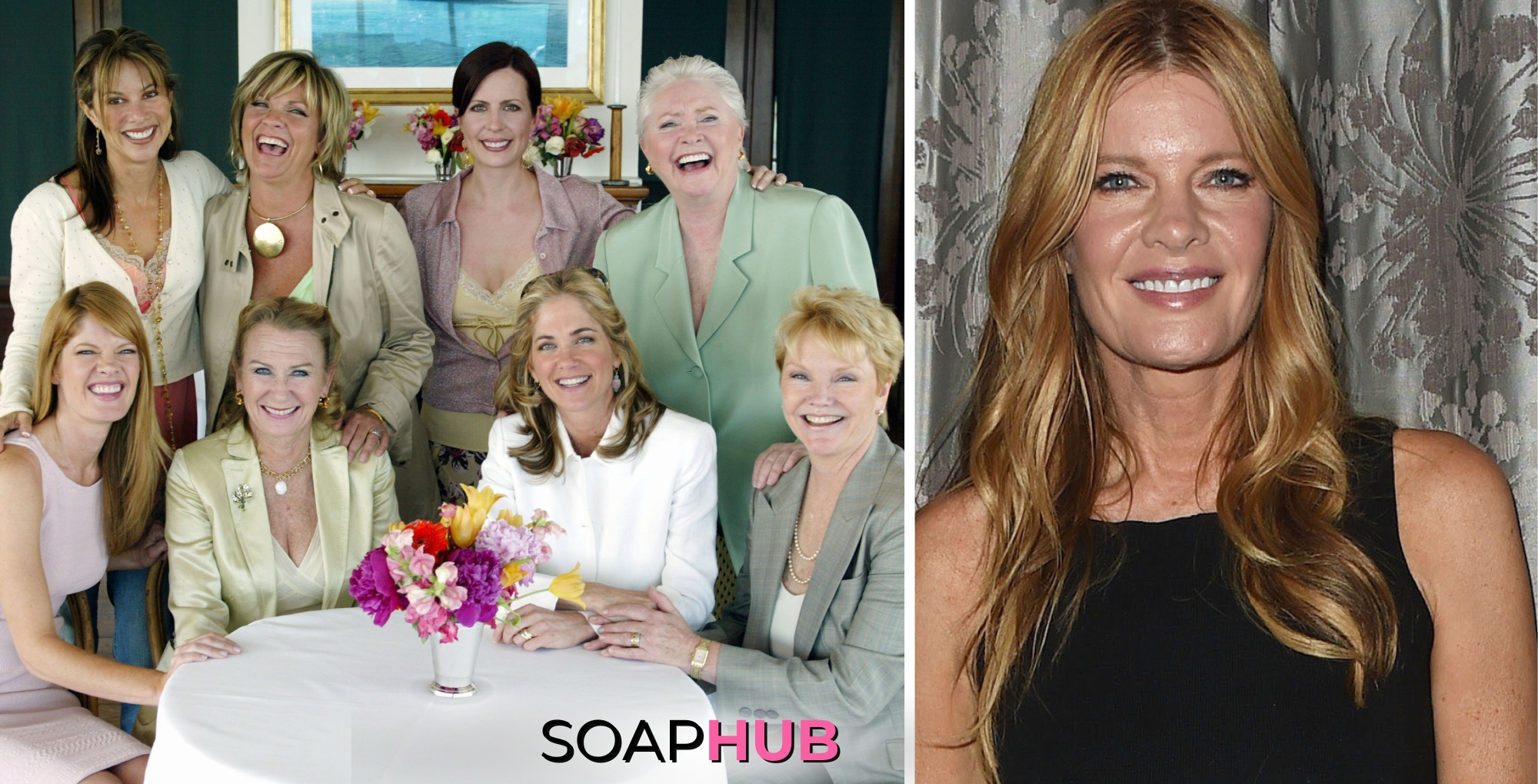 Michelle Stafford, Soap Hub logo Nancy Lee Grahn, Kim Zimmer, Martha Byrne, Susan Flannery, Kassie DePaiva, Juliet Mills, Nancy Lee Grahn