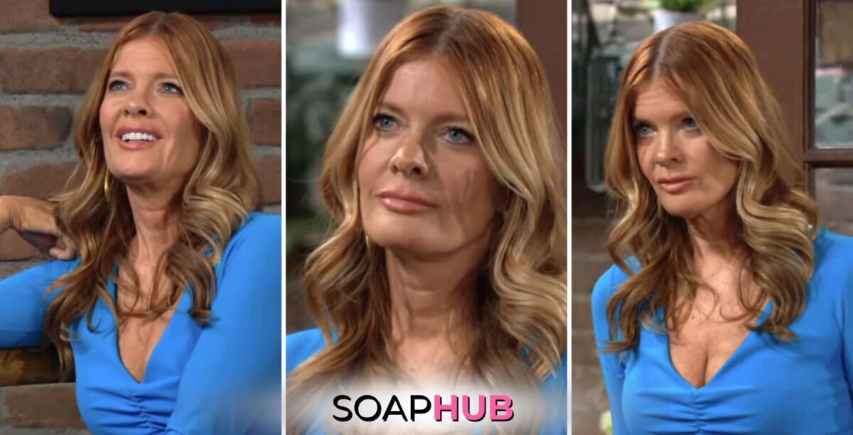 Young and the Restless Phyllis with the Soap Hub logo.
