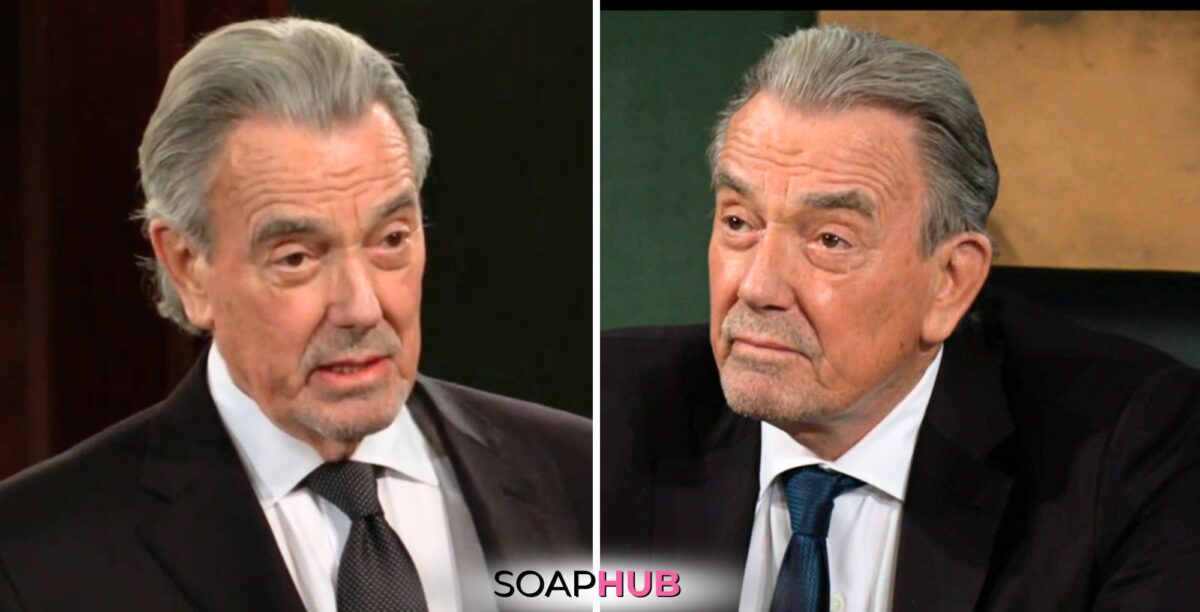 The Young and the Restless spoilers for May 31 feature Victor with the Soap Hub logo.