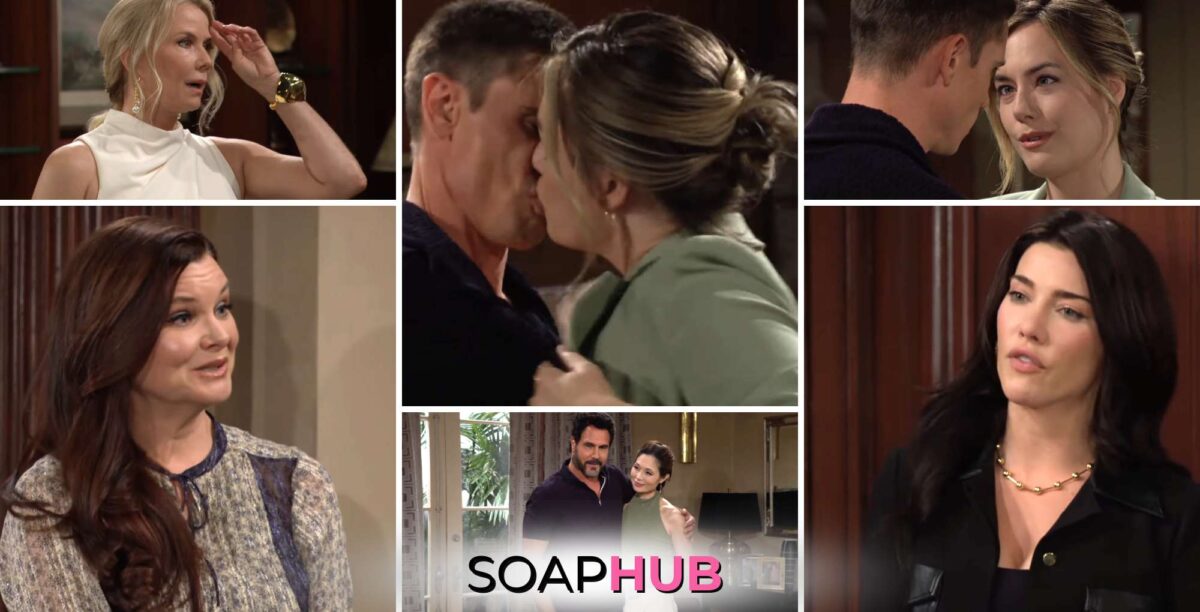 Bold and the Beautiful spoilers weekly video for June 10-14 with the Soap Hub logo.