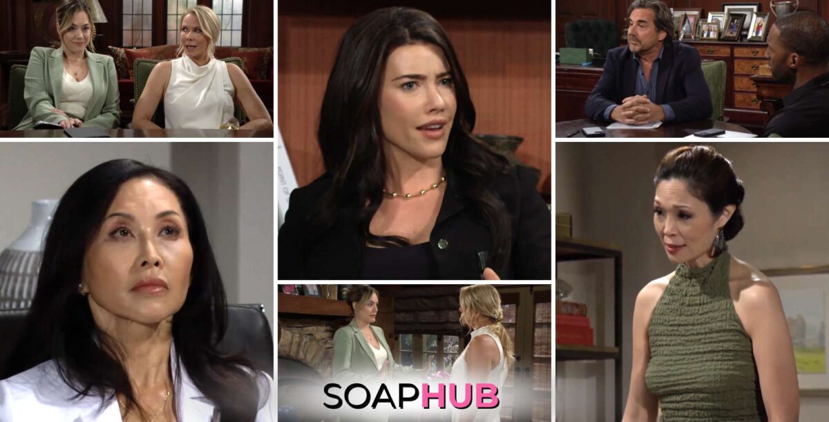 Bold and the Beautiful spoilers weekly preview video for June 17 with the Soap Hub logo.