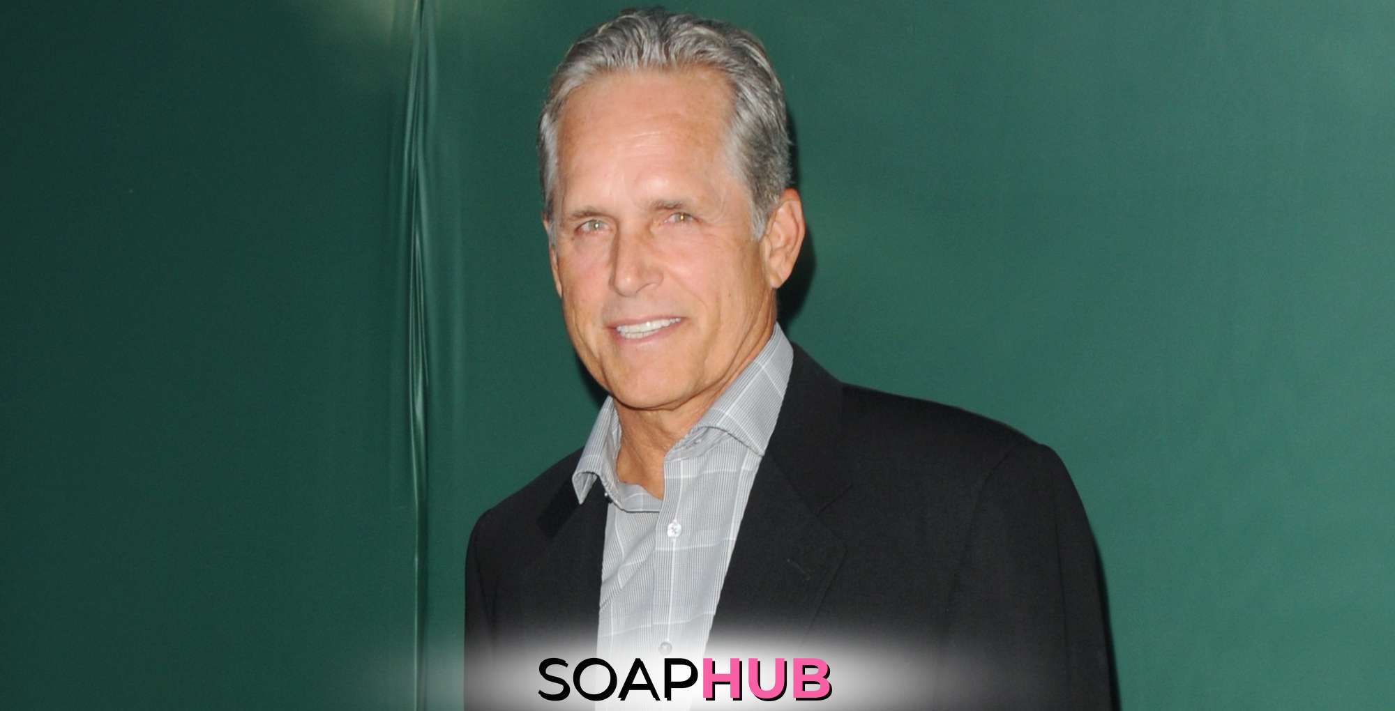 Gregory Harrison with the Soap Hub logo across the bottom.