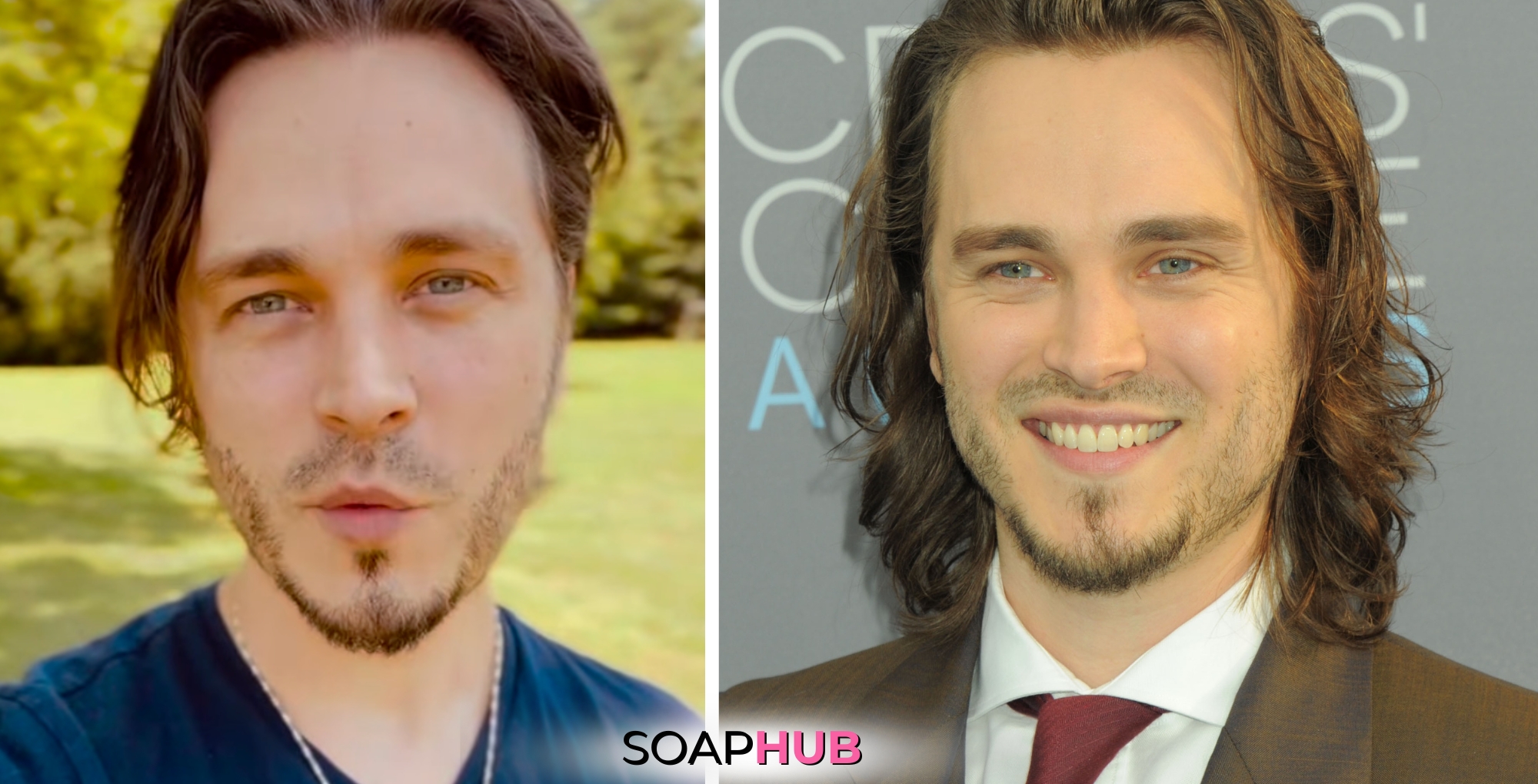 Image of Jonathan Jackson, who's returning to General Hospital as Lucky Spencer, with Soap Hub logo on bottom