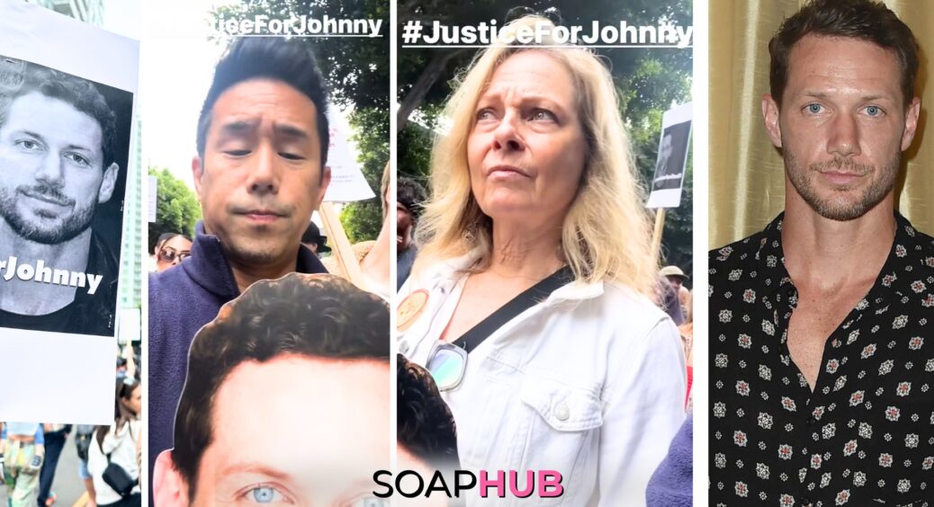 GH, Other Soap Stars Rally Together In LA For Justice For Johnny Wactor