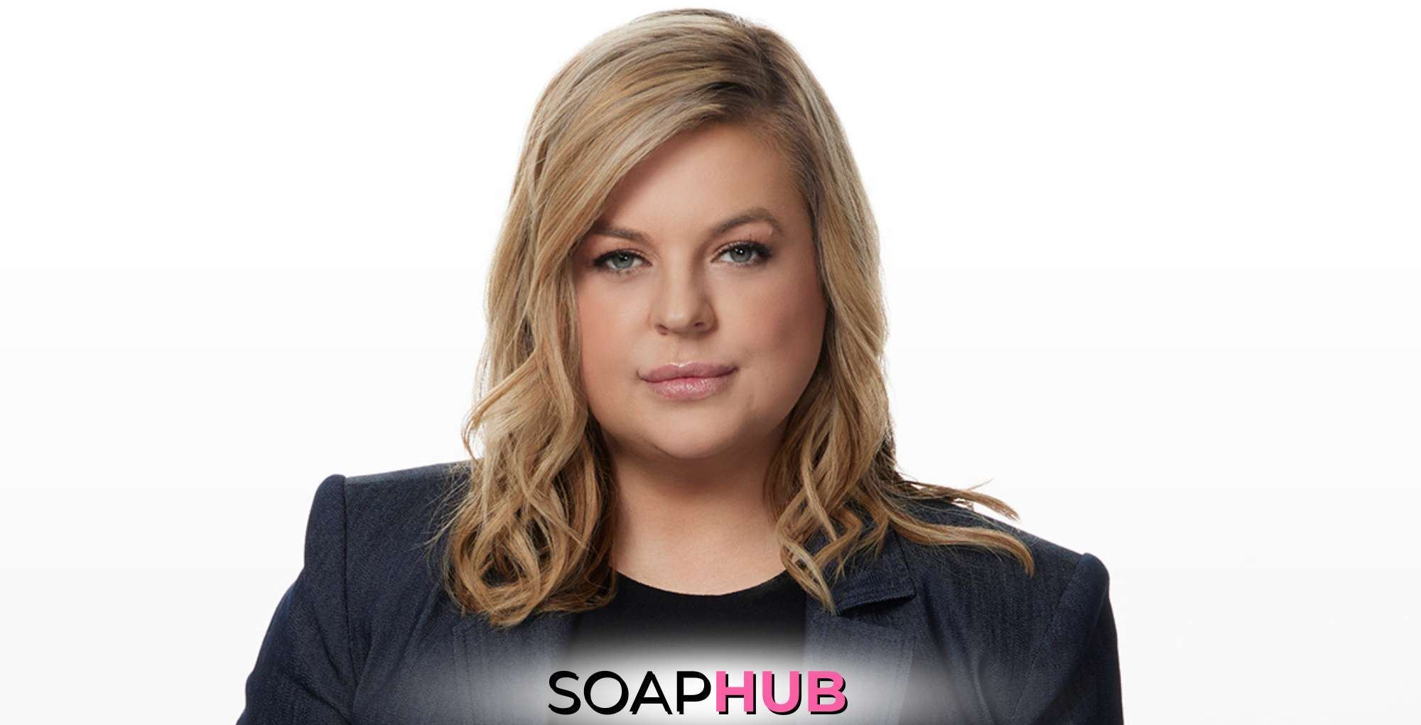 Kirsten Storms with the Soap Hub logo across the bottom.
