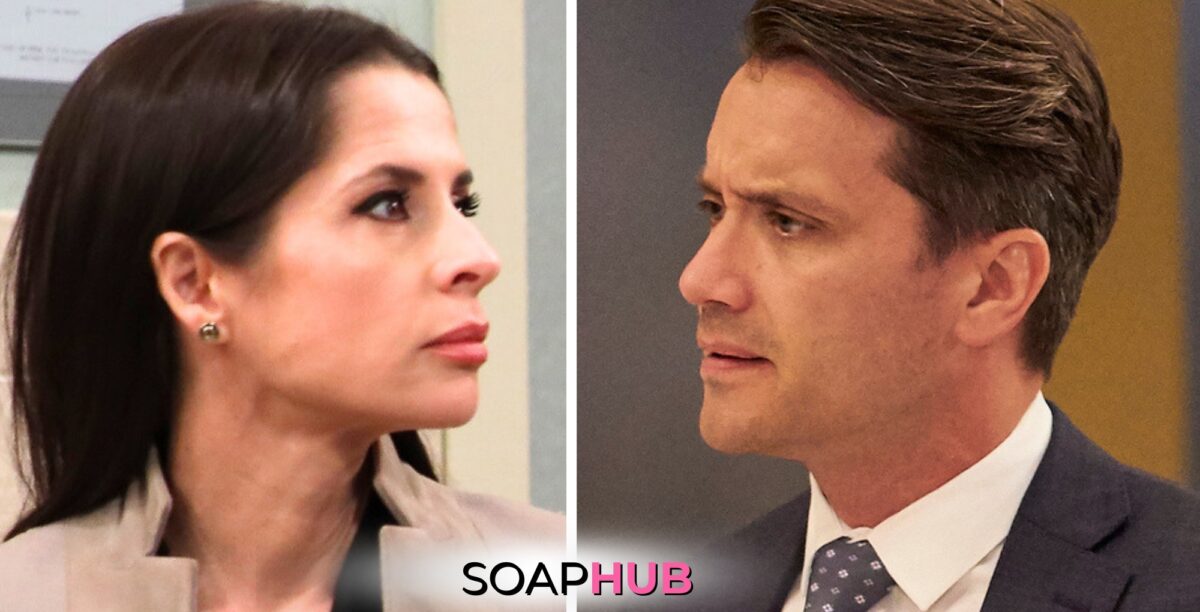 General Hospital spoilers for Thursday, June 27, 2024, featuring Dante and Sam, with the Soap Hub logo near bottom of image.