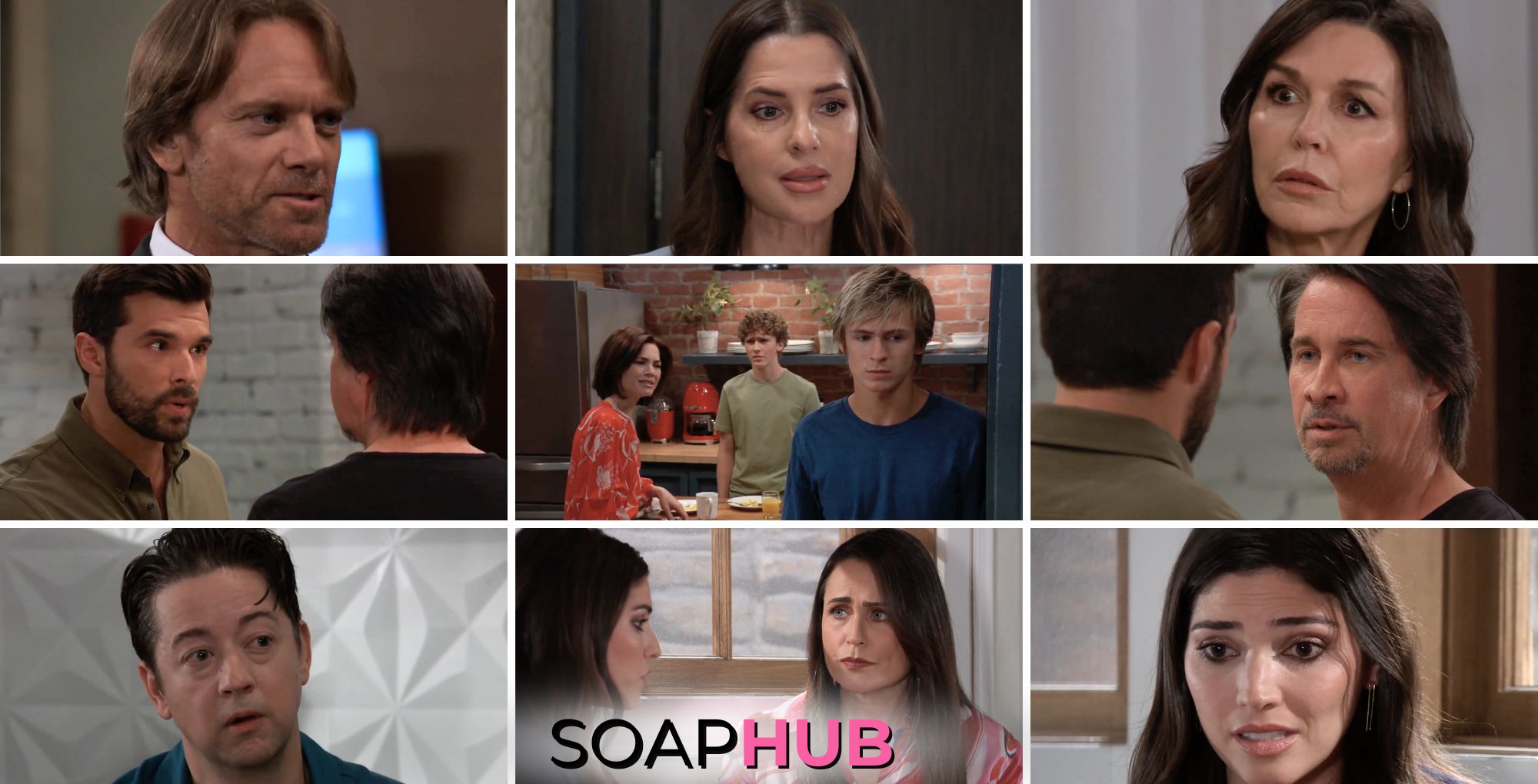 General Hospital preview collage for Friday, June 7, 2024, episode, with the Soap Hub logo across the bottom.