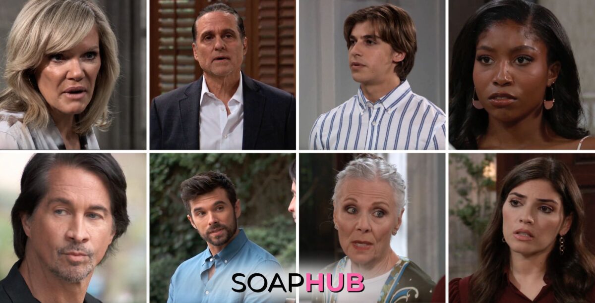 General Hospital preview collage for Wednesday, June 26, 2024, episode, with the Soap Hub logo across the bottom.