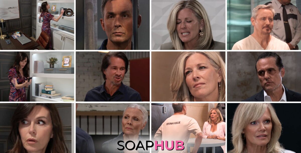 General Hospital spoilers weekly video preview collage for the week of June 24 with the soap hub logo near the bottom of the graphic