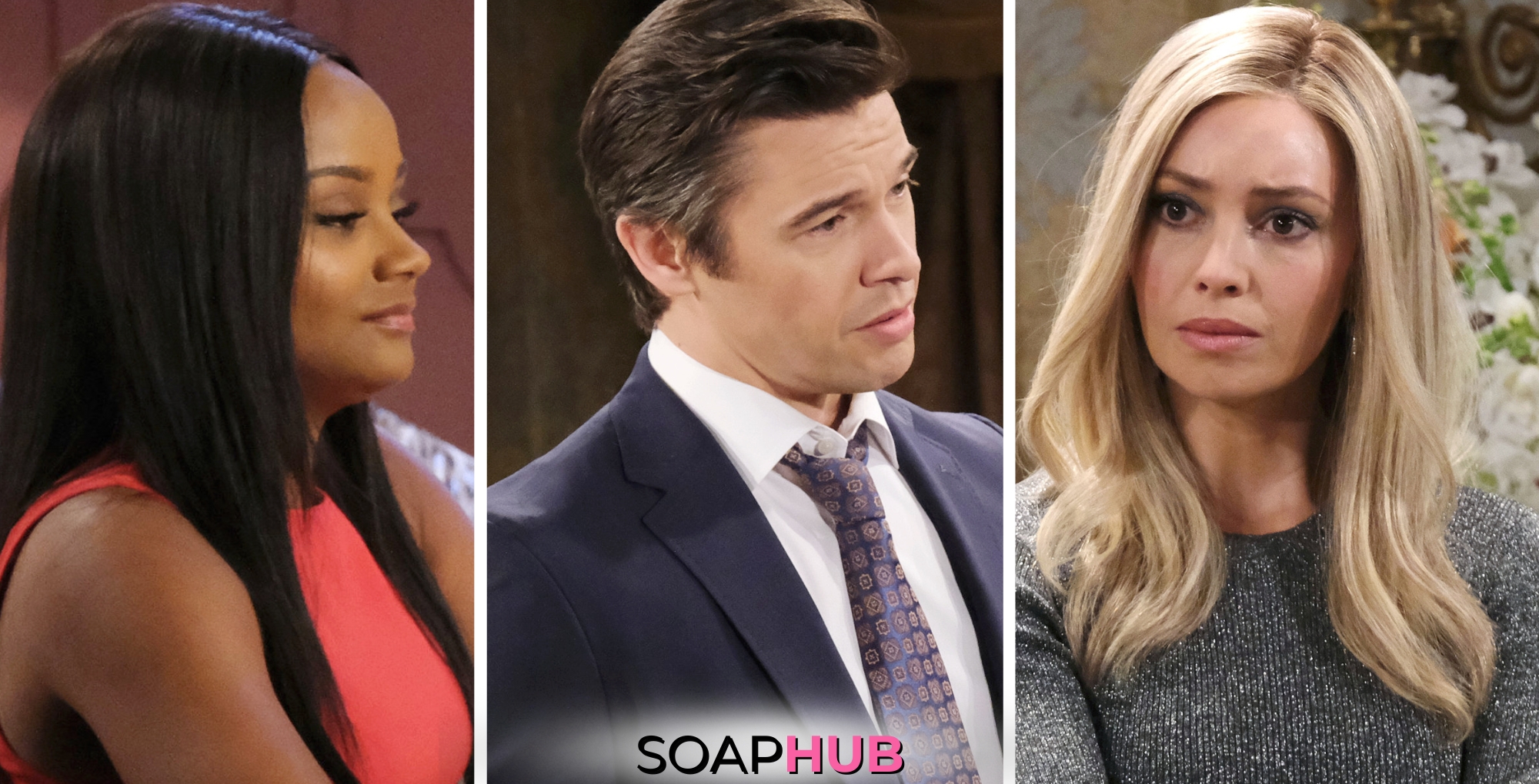 Days Of Our Lives Spoilers for the week of June 24 - June 28, 2024. What are Chanel, Xander, and Theresa up to next week? (with the Soap Hub Logo on the bottom)