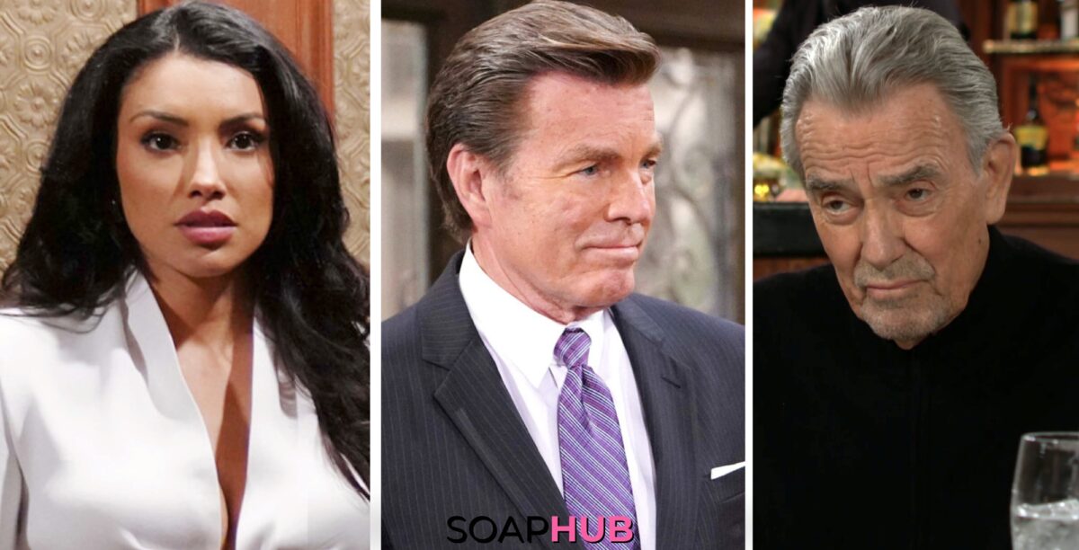 Audra, Jack, and Victor are featured in The Young and the Restless Spoilers for the week of June 10- June 14, 2024. With soap hub log on bottom of image