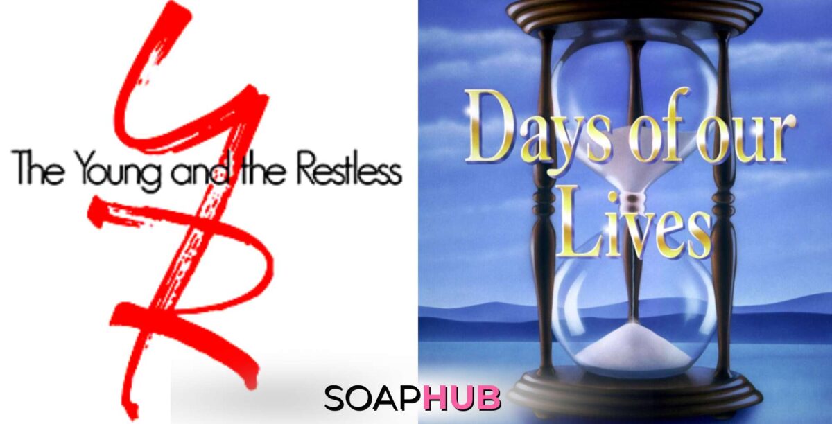 The Y&R and DAYS logos with the Soap Hub logo across the bottom.