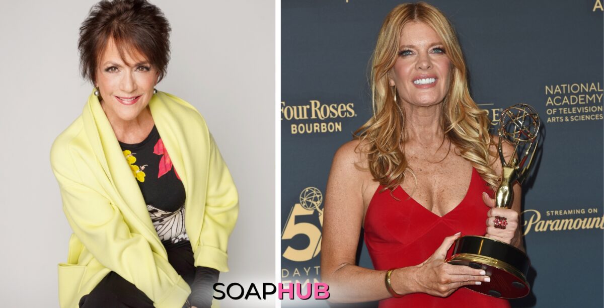 Colleen Zenk and Michelle Stafford Daytime Emmy Soap Hub logo