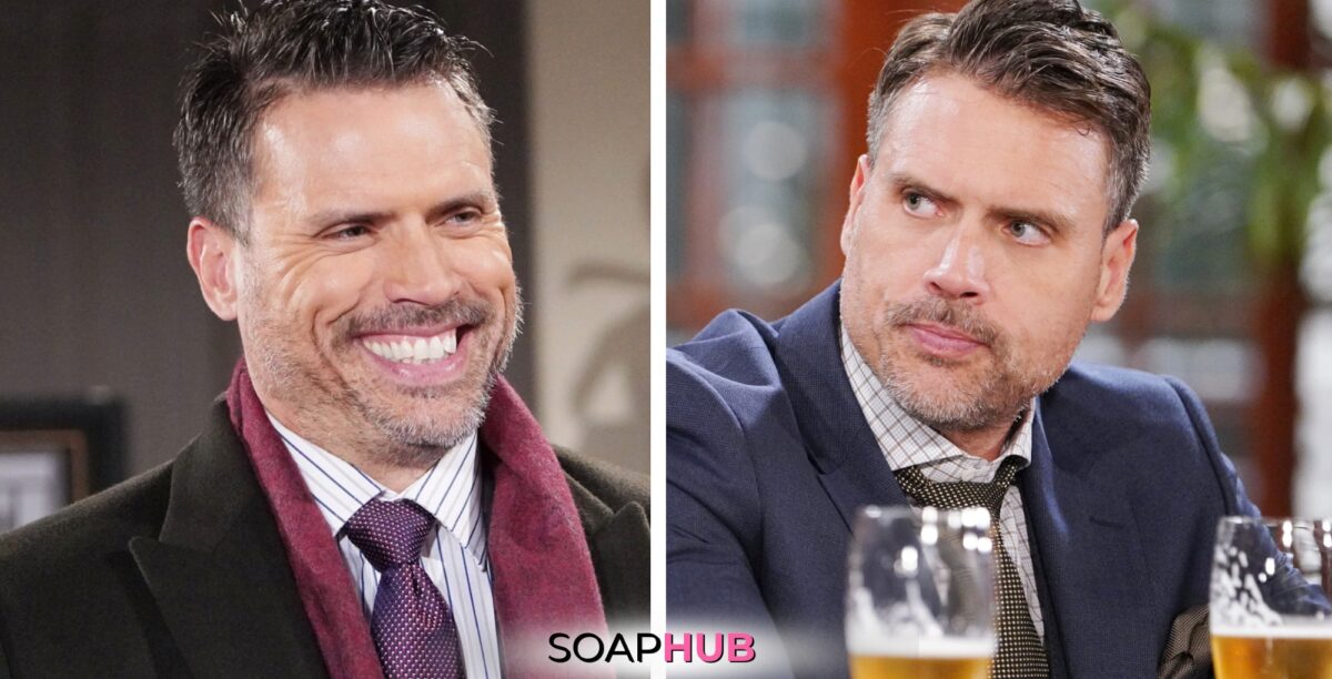 Young and the Restless spoilers for June 21 with Nick and the Soap Hub logo.