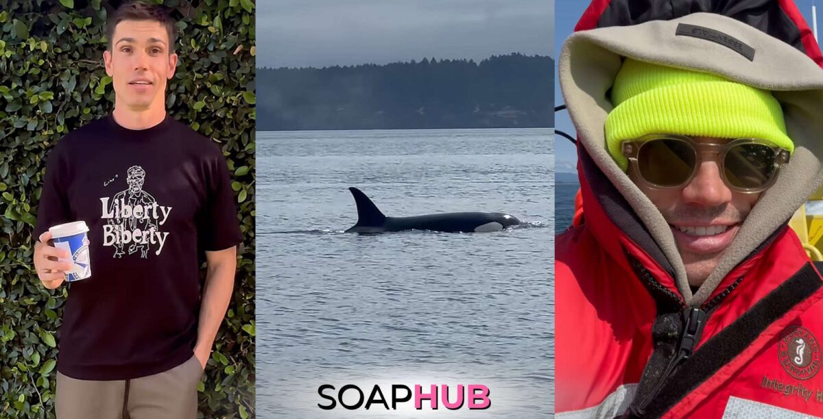 Tanner Novlan and whales with the Soap Hub logo across the bottom.