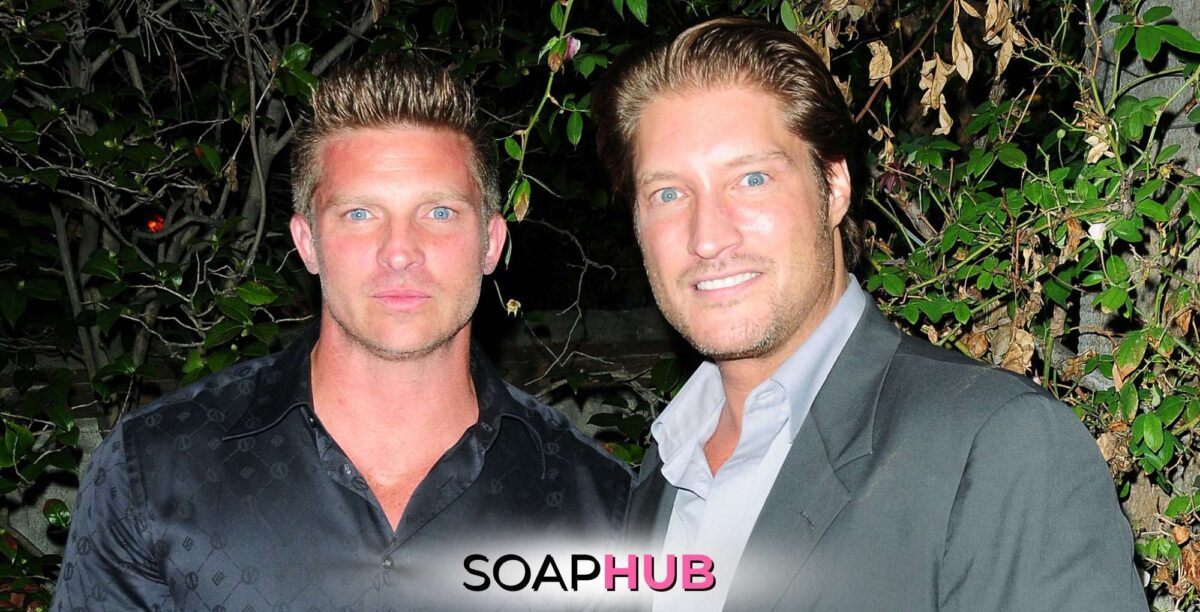 Steve Burton and Sean Kanan with the Soap Hub logo across the bottom.