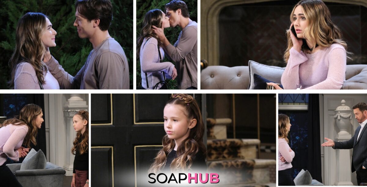 Spoiler photos for the July 4, 2024 episode of Days of Our Lives with the Soap Hub logo across the bottom.