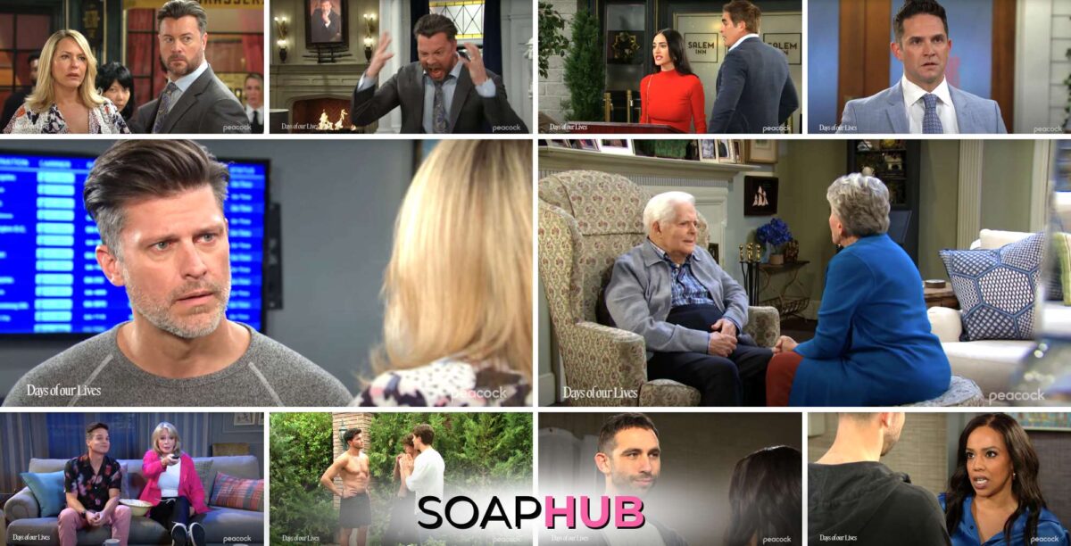 Days of our Lives spoilers weekly video preview for July 8 with the Soap Hub logo.