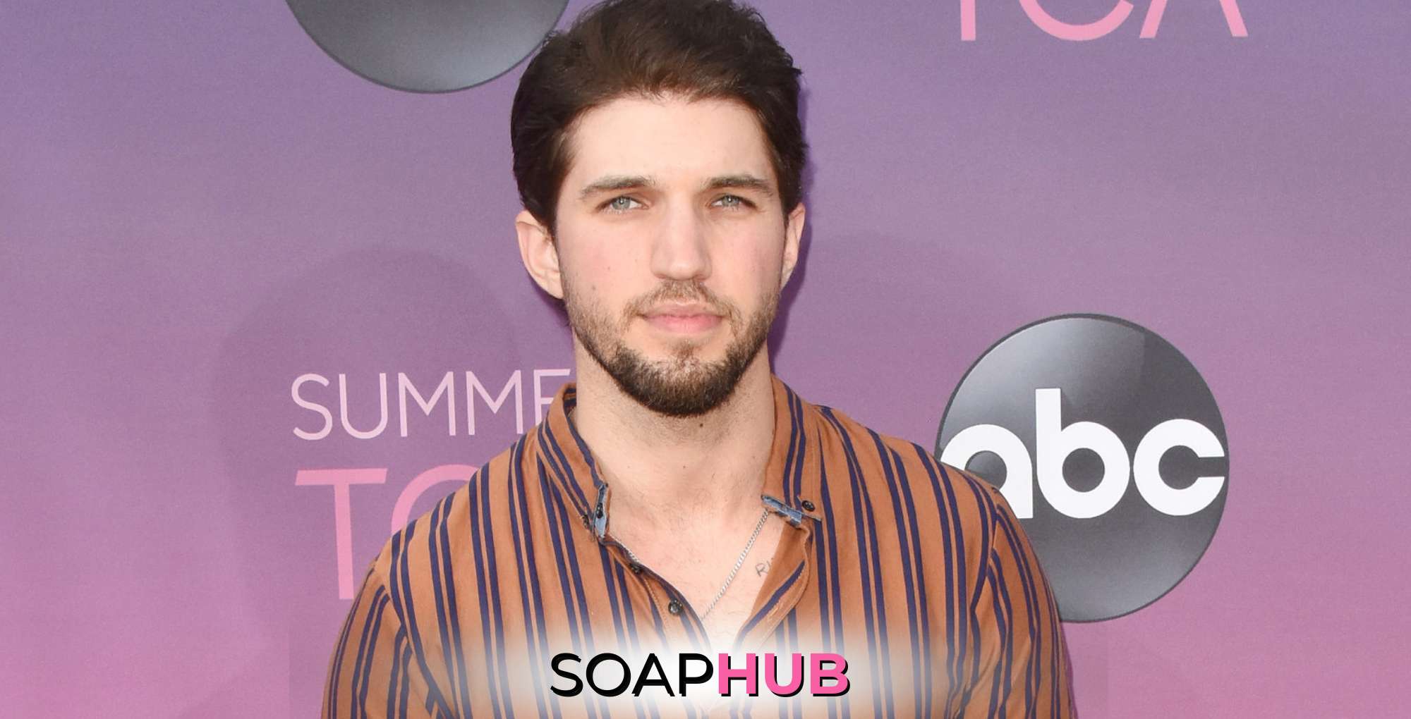 General Hospital's Bryan Craig with the Soap Hub logo.